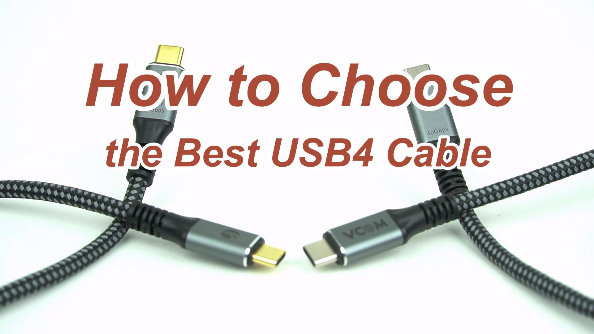 USB4 Cable Buying Guide: How to Choose the Best Cable for Lightning-Fast Data Transfer!