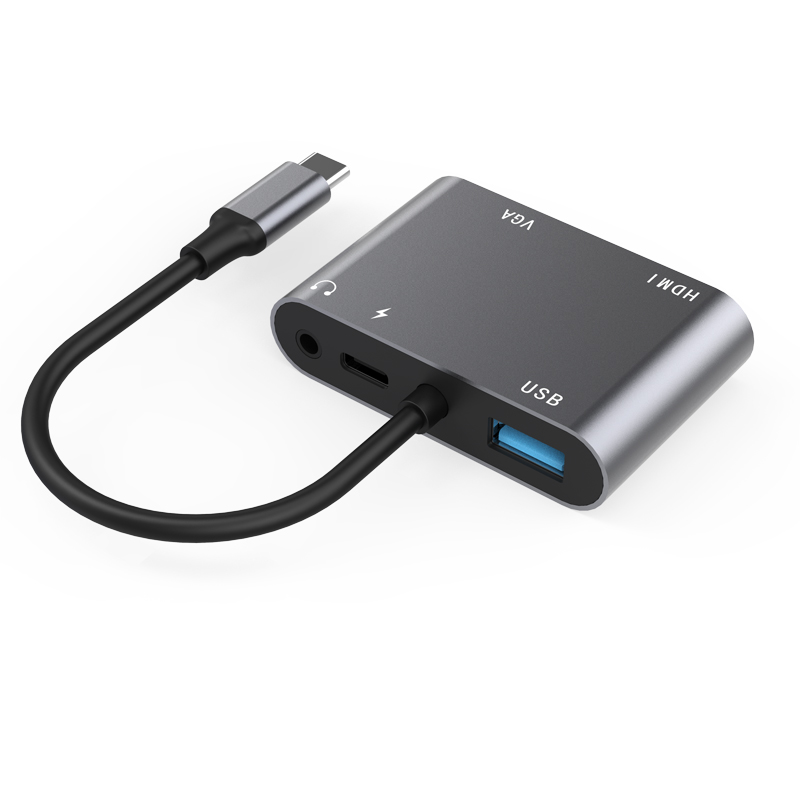 5-in-1 USB C Hub with 100W Power Delivery 