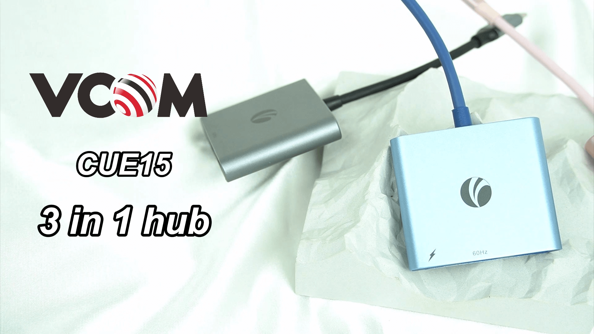 VCOM CUE15 3 in 1 USB-C Hub