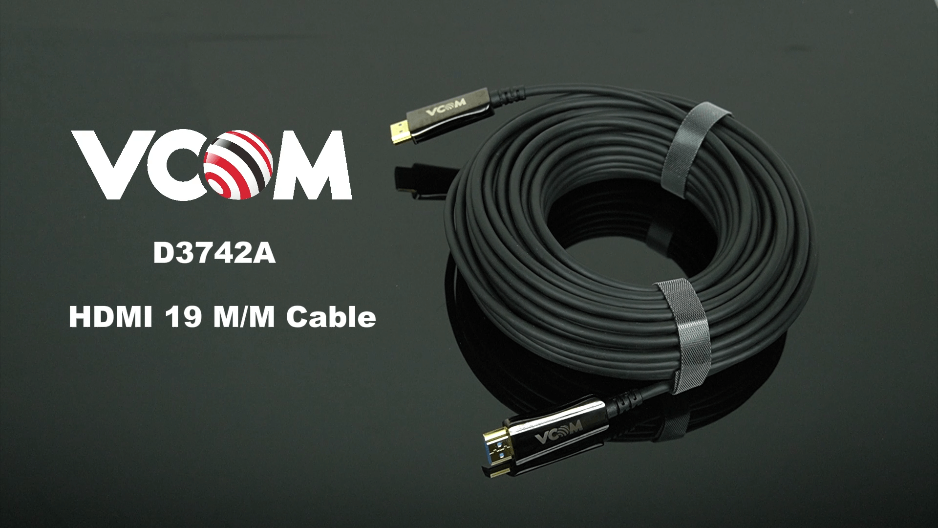 VCOM D3742A Active Optical Cable HDMI 19 M/M Cable