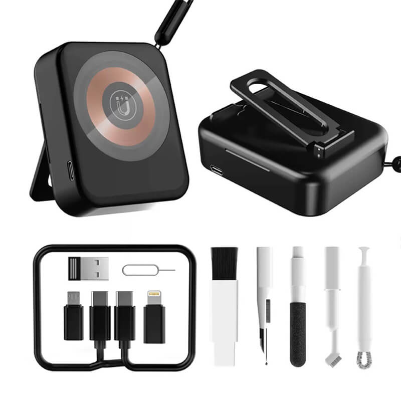 Magnetic Wireless Charger with Cleaning Kit