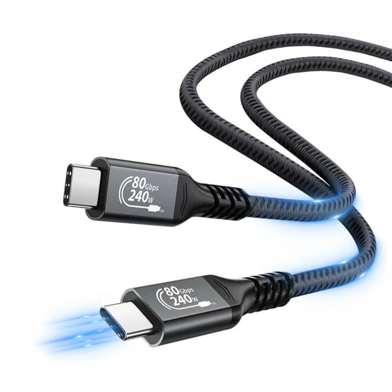 USB4 V2.0 80Gbps Cable Compatible with Thunderbolt 5 