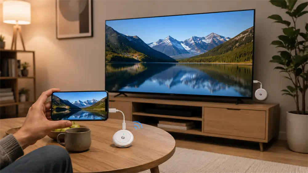 How the VCOM DD543 Screen Extender Works: Direct 5GHz Wireless Screen Casting Explained