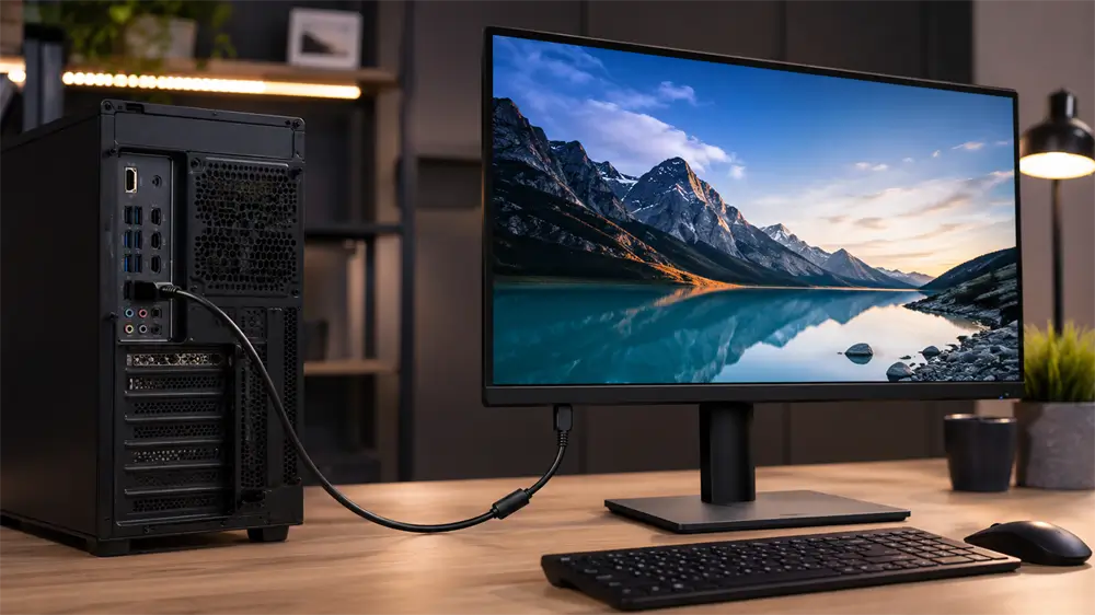 How to Connect a DisplayPort (DP) Source to an HDMI Monitor? Complete Guide to DP to HDMI Cable